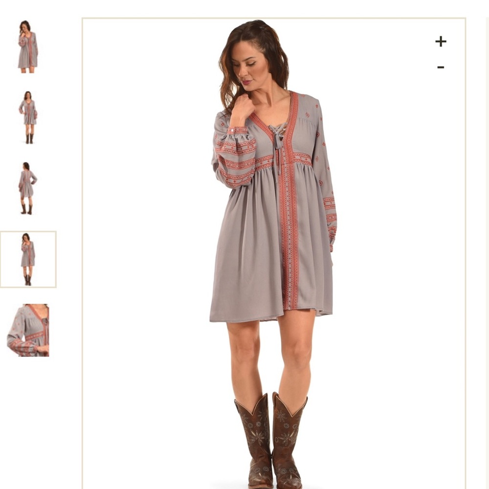 NEW MI.OH. Mi. Embroidered Dress